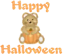 Halloween Bear with Saying