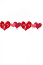red hearts divider
