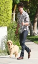 nick jonas and Elvis(his puppy)