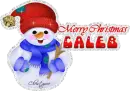Snowman Merry Christmas Caleb