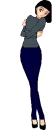 Girl pixel doll