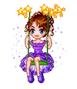 Doll in purple swing
