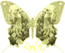 glitter yellow butterfly bailey