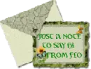 NOTE TO SAY HI