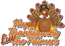 happy thanksgiving luv the palmers