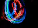 color swirls on black background