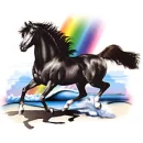 black horse