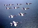 jet over water