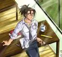 iruka's working hard