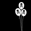 black skull balloons