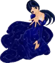 Beautiful blue lady