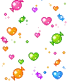 falling candy