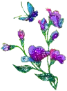 glitter flowers