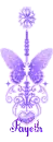 purple butterfly charm fayeth