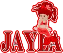 Jayla with red mermaid
