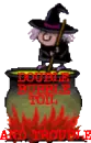 WITCH TOILING OVER CULDRON