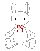 white bunny