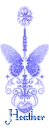 blue butterfly charm heather