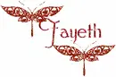 red butterfly fayeth