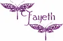 purple butterfly fayeth