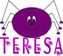 Teresa - purple spider