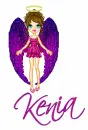 Kenia-purple wings angel doll