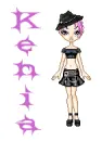 Kenia-purple hair doll