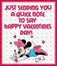Just Sending You A Quick Note To Say Happy Valentines Day!