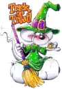 Mouse celebrating halloween