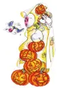 mouse celebrating halloween
