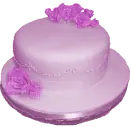 Rose Cake Light Purple