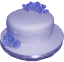Rose Cake Dark Blue
