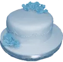 Rose Cake Light Blue