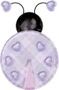 Ladybug Purple Sparkled