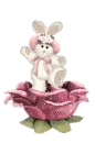 Dancing Bunny on Rose