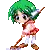 sweeping girl