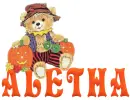Aletha - halloween teddy bear