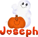 Joseph - ghost with pumpkin
