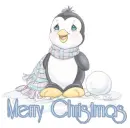 penguin merry christmas
