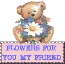 TEDDYBEAR WITH FLOWERS