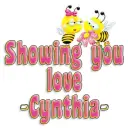 bees showin luv cynthia