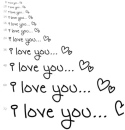 I love you