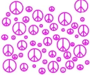 Purple Peace Signs