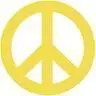 Yellow Peace Sign