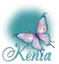 Butterfly Bling Teal Kenia