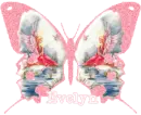 light pink glitter butterfly evelyn