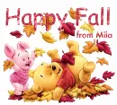 happy fall pooh and piglet