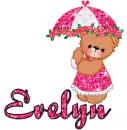 Cute Umbrella Bear- Evelyn