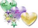 Glittery Hearts Message