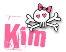 KIM... pink skull